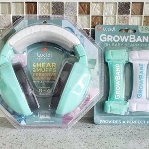 NEW Lucid HearMuffs Hearing Protection 0-4Yr Green